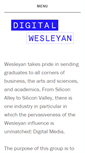 Mobile Screenshot of digitalwesleyan.com