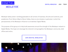 Tablet Screenshot of digitalwesleyan.com